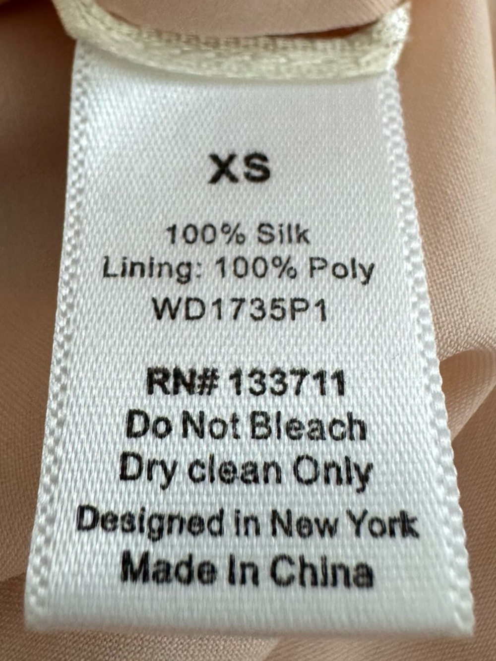Addison 100% silk Sleeveless Chiffon Halter Dress in Blush and Light Gray, XS - Picture 5 of 16